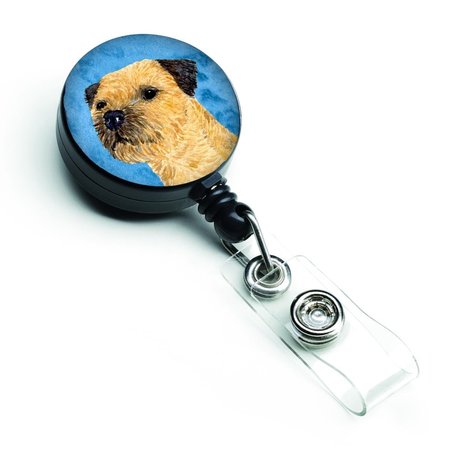 CAROLINES TREASURES Blue Border Terrier Retractable Badge Reel LH9368BUBR